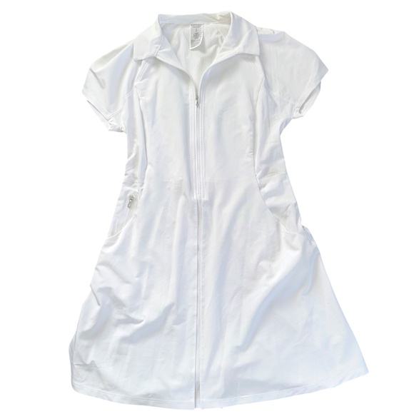 New Athleta Fairway Dress in White Pockets Golf Tennis Pickleball NWOT - Picture 9 of 9